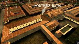 Animation of ancient Roman Fort in Caerleon Wales [upl. by Alica]