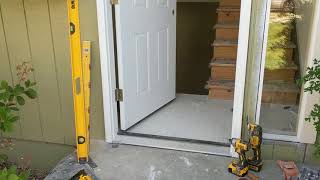 Jeld Wen Front Door Installation  Really crappy products and craftsmanship PART 1 [upl. by Aleris415]