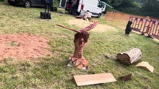 A fabulous range of wooden sculpture at Caerleon festival 2024 [upl. by Blythe]