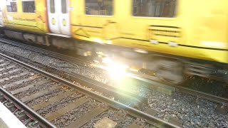 Merseyrail 507 009 making arcs at Birkdale station [upl. by Kern]