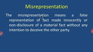 Misrepresentation [upl. by Alessig]